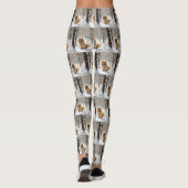 Pomeranian Laat het Sneeuwen Kerstmis Leggings (Achterkant)