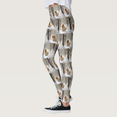 Pomeranian Laat het Sneeuwen Kerstmis Leggings (Links)