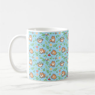 Pomeranian Lente Bloem Coffee Mug voor Hondenliefh Koffiemok