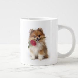 Pomeranian Liefde Grote Koffiekop