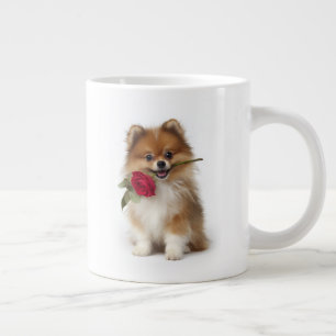 Pomeranian Liefde Grote Koffiekop