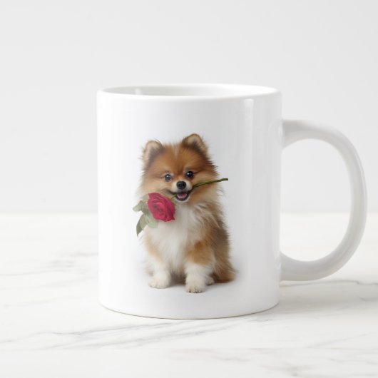 Pomeranian Liefde Grote Koffiekop (Rechts)