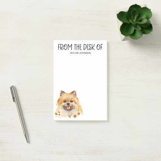 Pomeranian liefhebber post-it® notes (Kantoor)