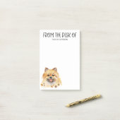 Pomeranian liefhebber post-it® notes (Op bureau)