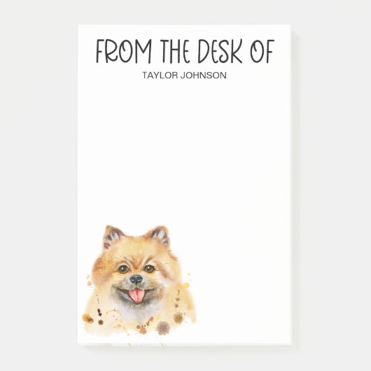 Pomeranian liefhebber post-it® notes (Voorkant)
