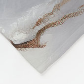 Pomeranian liet het sneeuwKerstmis Fleece Deken (Hoek)