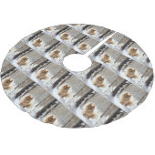 Pomeranian liet het sneeuwKerstmis Kerstboom Rok (Gekanteld)