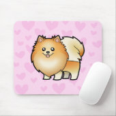 Pomeranian Love Muismat (Met muis)