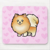 Pomeranian Love Muismat (Voorkant)