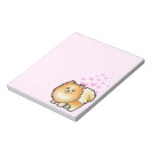 Pomeranian Love Notitieblok (Linkerzijde)
