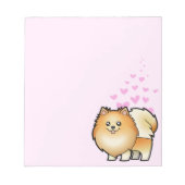 Pomeranian Love Notitieblok (Voorkant)
