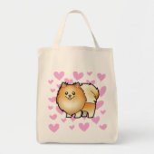 Pomeranian Love Tote Bag (Voorkant)