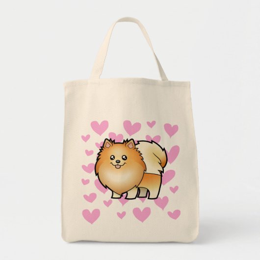 Pomeranian Love Tote Bag (Voorkant)