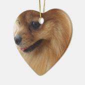 Pomeranian Lover Keramisch Ornament (Links)