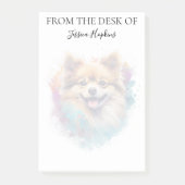 Pomeranian Lover Monogrammed Dog  Post-it® Notes (Voorkant)