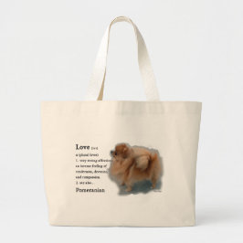Pomeranian Lovers Gifts Grote Tote Bag