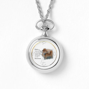 Pomeranian Lovers Gifts Horloge