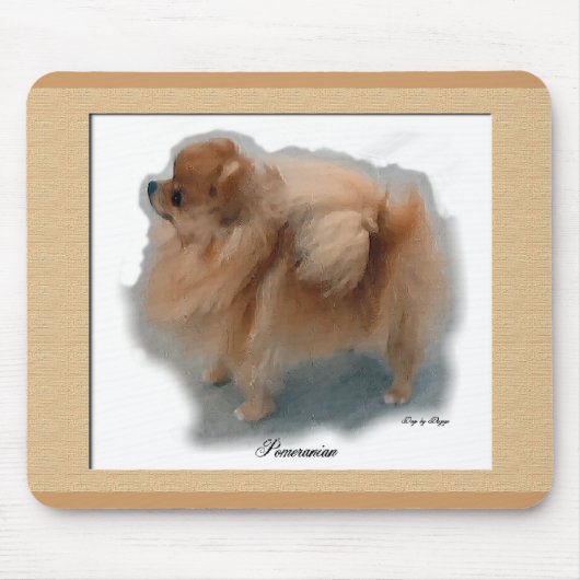 Pomeranian Lovers Gifts Muismat (Voorkant)