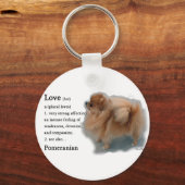 Pomeranian Lovers Gifts Sleutelhanger (Voorkant)