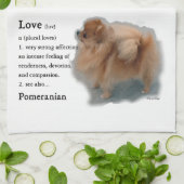 Pomeranian Lovers Gifts Theedoek (Gevouwen)