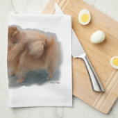 Pomeranian Lovers Gifts Theedoek (Quarter Fold)