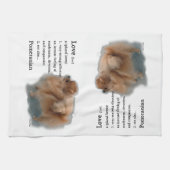 Pomeranian Lovers Gifts Theedoek (Horizontaal)