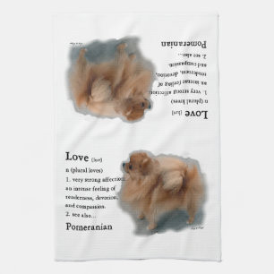 Pomeranian Lovers Gifts Theedoek