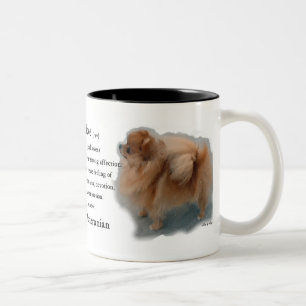 Pomeranian Lovers Gifts Tweekleurige Koffiemok