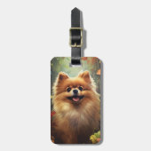 Pomeranian Luggage Tag Bagagelabel (Voorkant verticaal)