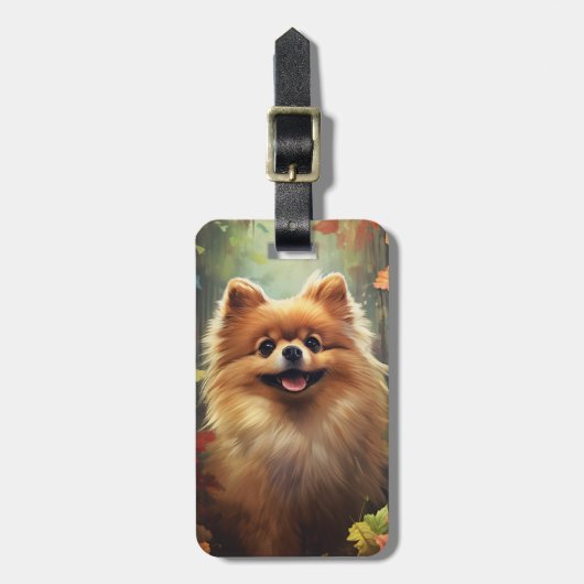 Pomeranian Luggage Tag Bagagelabel (Voorkant verticaal)