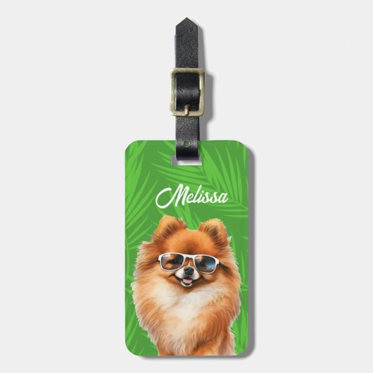Pomeranian Luggage Tags Bagagelabel (Voorkant verticaal)