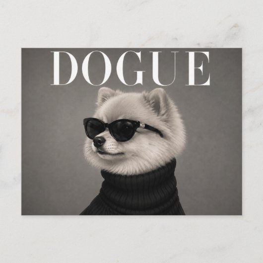 Pomeranian Luxe Haute Couture Briefkaart (Voorkant)