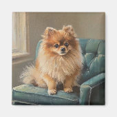 Pomeranian Magneet (Voorkant)