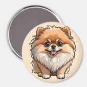 Pomeranian Magneet (Voorkant / Achterkant)