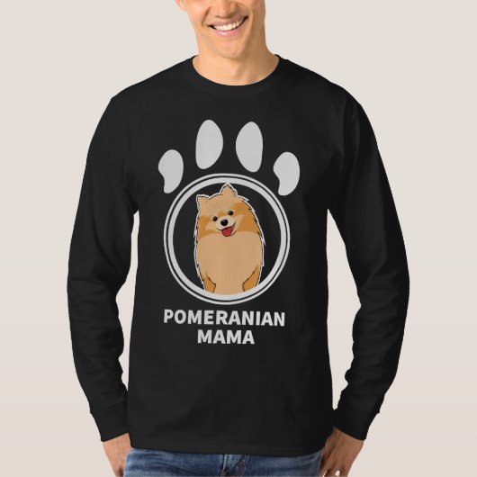 Pomeranian Mama Cute Dog T-shirt (Voorkant)