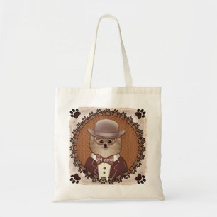 Pomeranian met bril Tote Tas