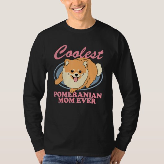 Pomeranian Mom Dog Owner Pomeranian 1 T-shirt (Voorkant)