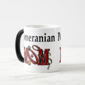 Pomeranian MOM Gifts Magische Mok (Voorkant links)