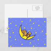 Pomeranian Moon Briefkaart (Voorkant / Achterkant)