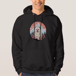 Pomeranian Mount Fuji Funny Dog Landmark Hoodie
