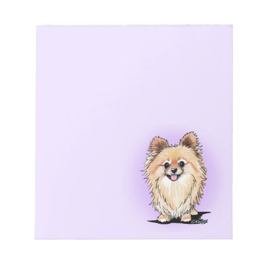 Pomeranian  notitieblok (Voorkant)