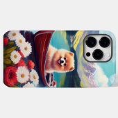 Pomeranian op een peddel: Een landschappelijk avon Case-Mate iPhone Case (Achterkant (horizontaal))