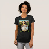 Pomeranian Paar 3 - Mona Lisa T-shirt (Voorkant volledig)
