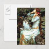 Pomeranian (parti2) - Mona Lisa Briefkaart (Voorkant / Achterkant)