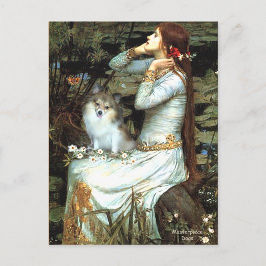 Pomeranian (parti2) - Mona Lisa Briefkaart (Voorkant)