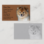 Pomeranian Photo Visitekaartje (Voorkant / Achterkant)