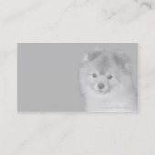 Pomeranian Photo Visitekaartje (Achterkant)