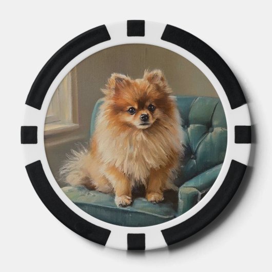 Pomeranian Poker Chips (Voorkant)
