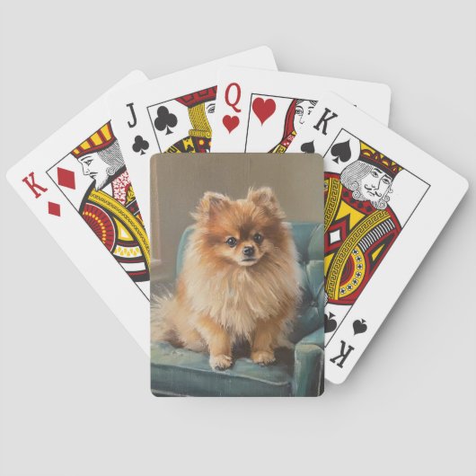 Pomeranian Pokerkaarten (Achterkant)