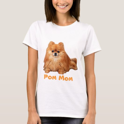 Pomeranian POM MOM Dames T-shirt (Voorkant)